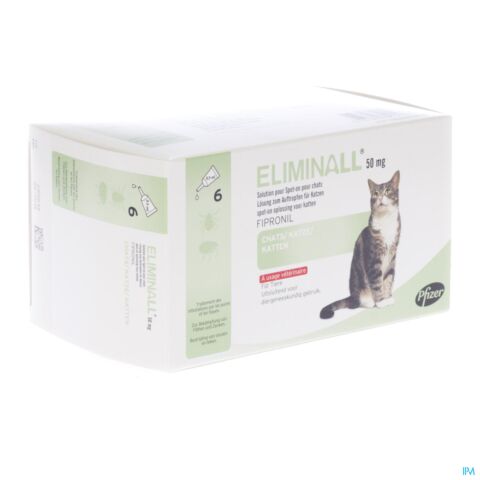 Eliminall 50mg Spot On Sol Chat Pipet 6