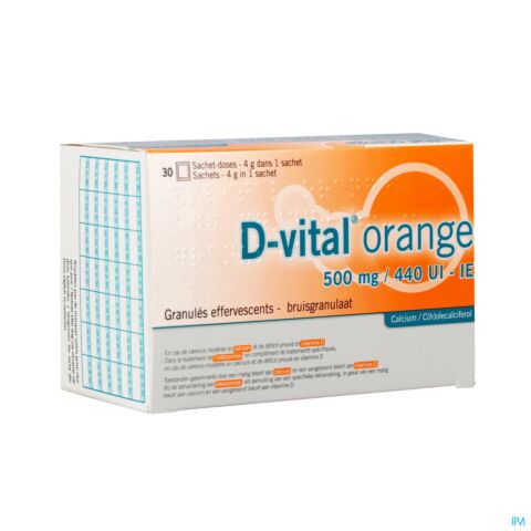 D-Vital 500mg/440UI Orange 30 Sachets