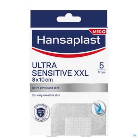 Hansaplast Pansements Ultra Sensitive Xxl 8x10cm 5