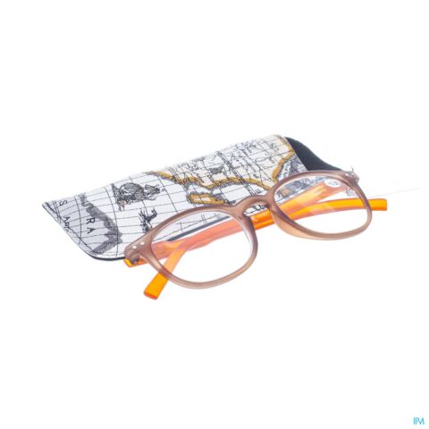 Pharmaglasses lunettes comp. +3.50 brown/orange