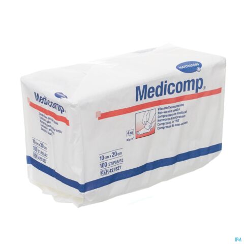 Hartmann Medicomp Compresses Non Stériles 4 plus 10x20cm 100 Pièces