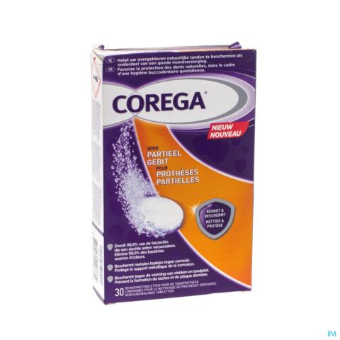 Corega Comp Prothese Partielle Nett.&protect. 30