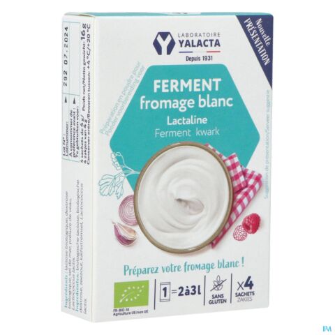 Yalacta Ferment Fromage Blanc Bio 4x4g