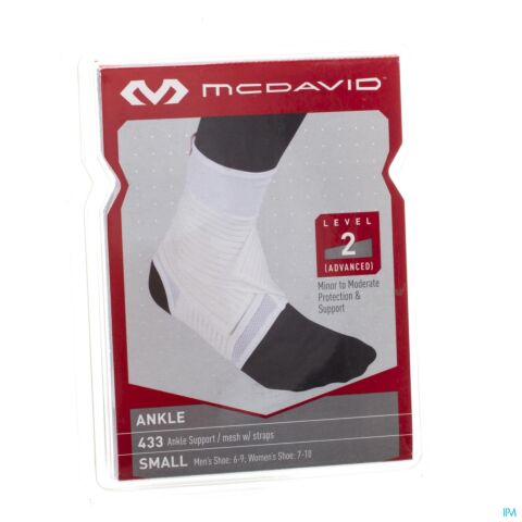 Mcdavid Dual Strap Ankle Support White S 433