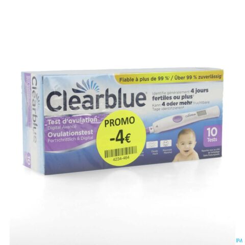 Clearblue Test Ovul Advanced 10 Promo -4€