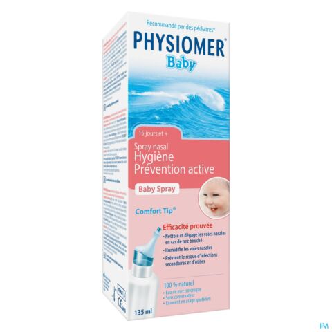 Physiomer Baby Spray Nasal Hygiène Prévention Active 135ml