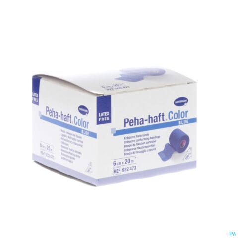 Hartmann Peha-Haft Color Sans Latex Bleu 6cmx20m 1 Pièce