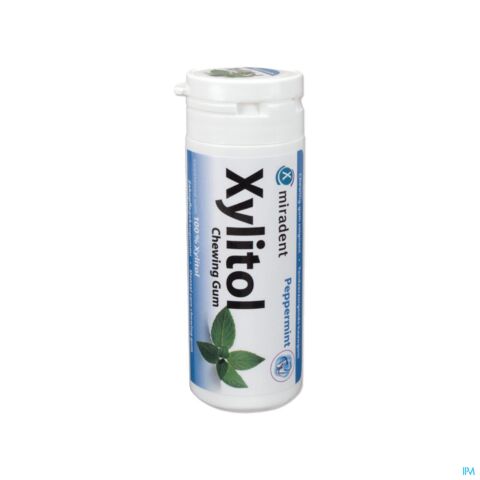 Miradent Xylitol Chewing Gum Menthe Forte 30 Pièces