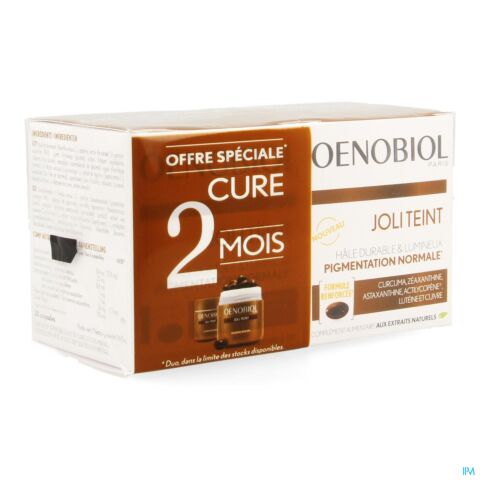 Oenobiol Joli Teint Hâle Durable Cure 2 mois 2x30 Gélules NOUVELLE FORMULE