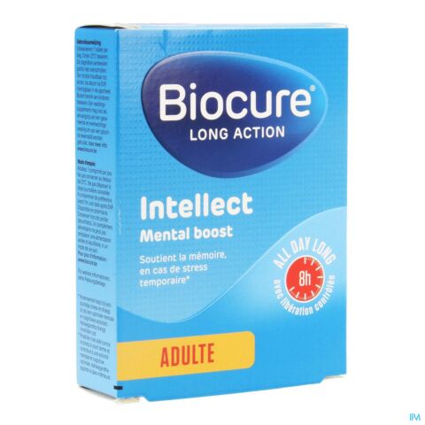 Biocure Long Action Intellect Mental Boost Adulte 30 Comprimés