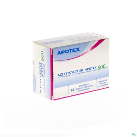 Acetylcysteine Apotex Comp Eff 14 X 600 Mg