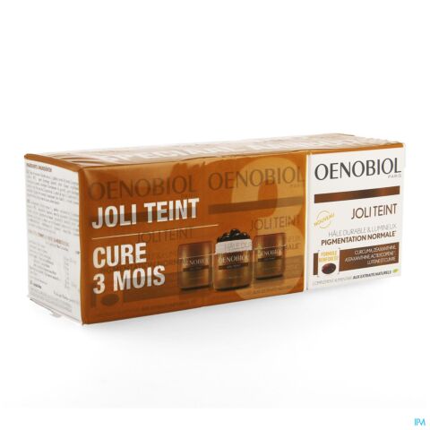 Oenobiol Joli Teint Hâle Durable Cure 3 mois 3x30 Gélules NOUVELLE FORMULE