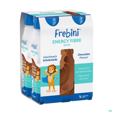 Frebini Energy Fibre Drink Enf Chocolat Fl 4x200ml
