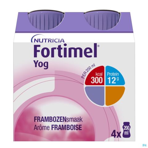 Fortimel Yog Framboise Bouteilles 4x200ml