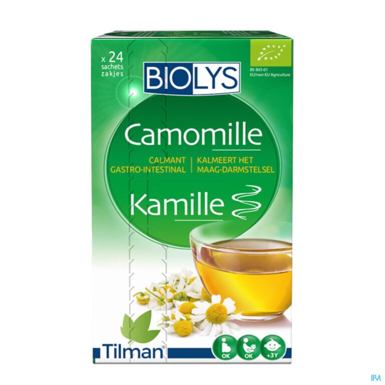 Biolys Calmant Gastro Intestinal Tisane Camomille 24 Infusions - Pharma  Online