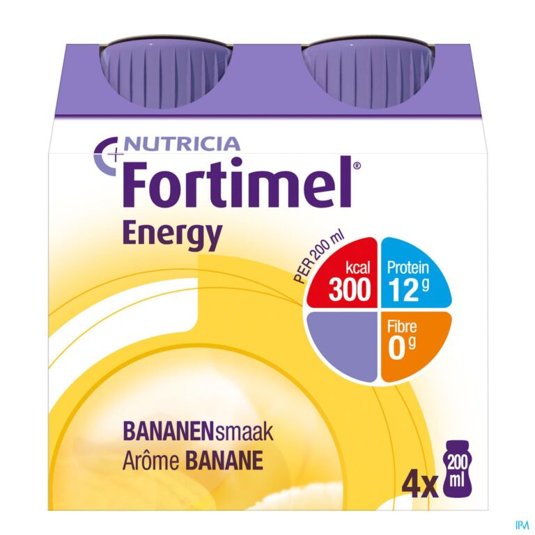 Fortimel Energy Chocolat Bouteilles 4x200ml